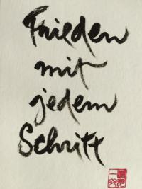 Frieden mit jedem Schritt
